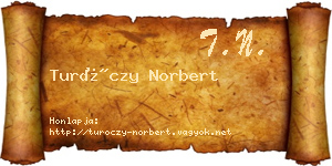 Turóczy Norbert névjegykártya